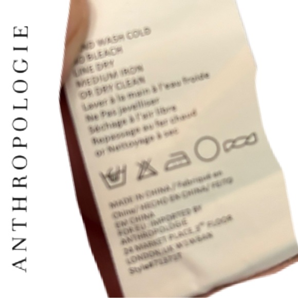 Tiny by Anthropologie Pink Tie Neck Long Sleeve Peasant Blouse Size Medium EUC - Picture 15 of 15